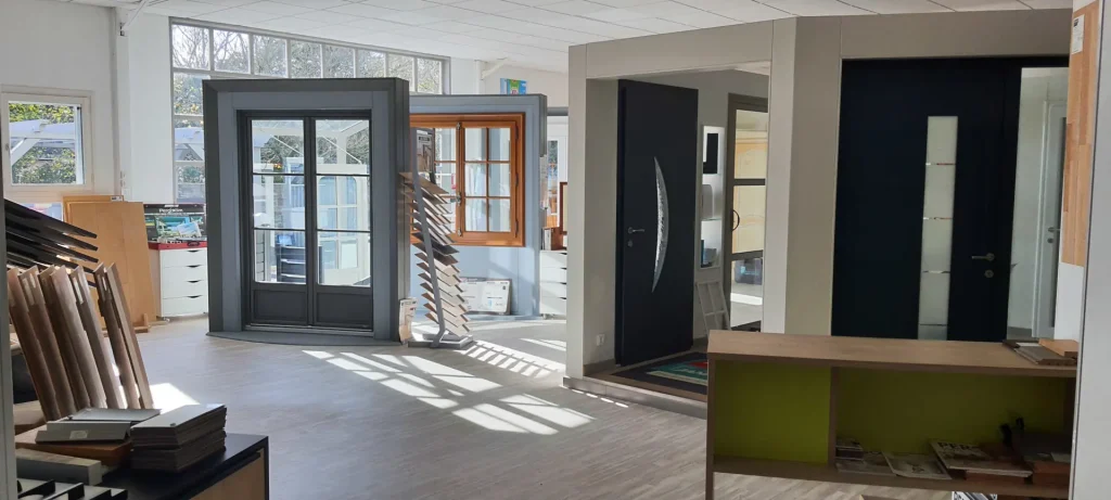 Services Intérieur d'un showroom de fenêtres